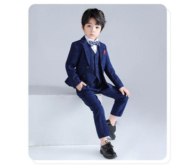 Set 3 món vest caro to sọc vàng - Ảnh 5
