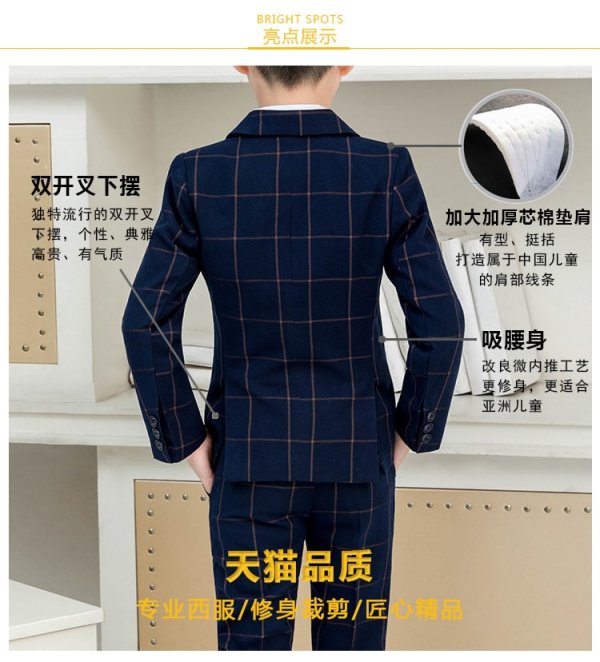 Set 3 món vest caro to sọc vàng - Ảnh 4