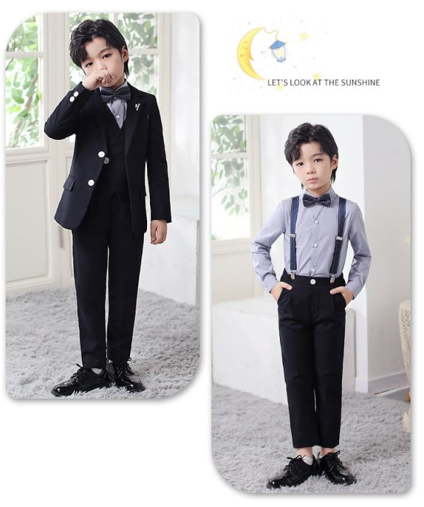 Set 3 món vest xanh đen đậm - Ảnh 5