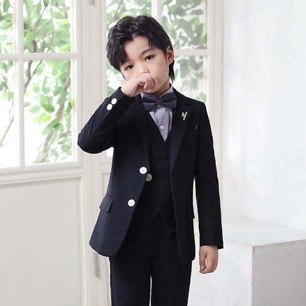 Set 3 món vest xanh đen đậm - Ảnh 2