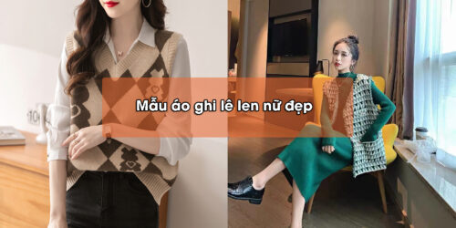 mẫu áo ghi lê len nữ đẹp