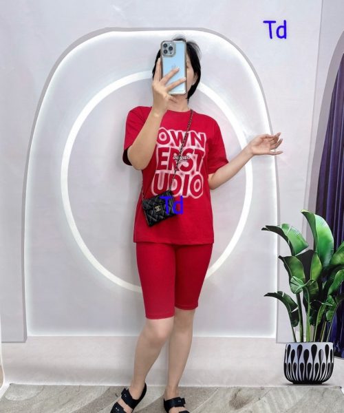 Bộ lửng thun in chữ ONER STUDIO