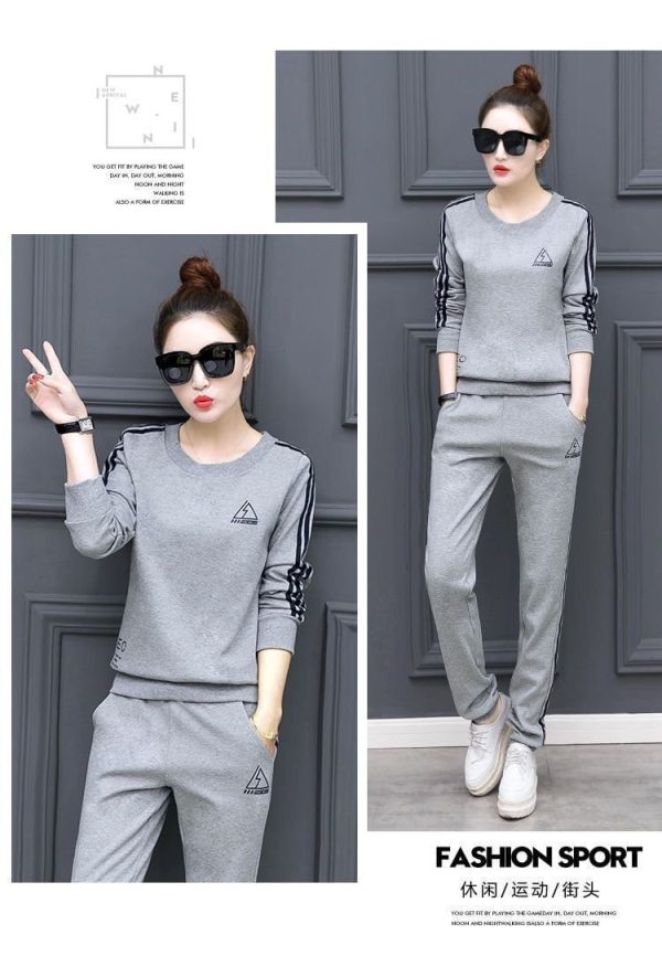 Bộ quần dài tay dài nữ in The Best - Ảnh 4