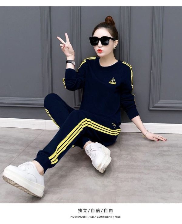 Bộ quần dài tay dài nữ in The Best - Ảnh 6