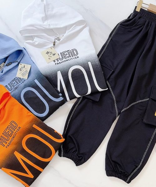 Bộ hoodie bé trai HUEND