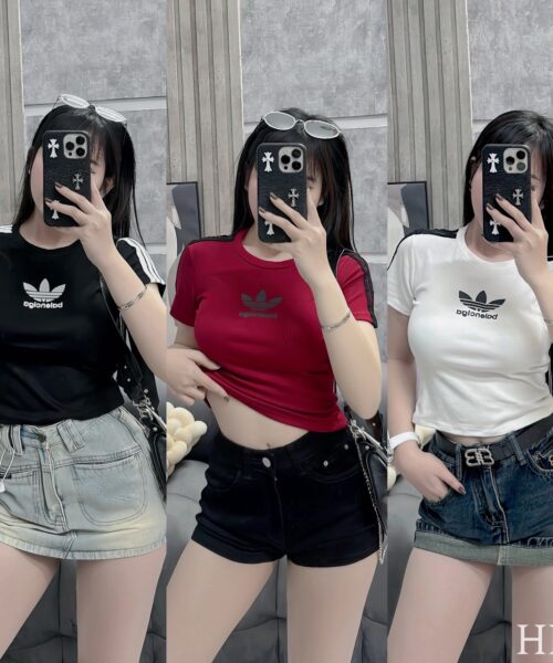 Áo thun Babytee balenciaga croptop