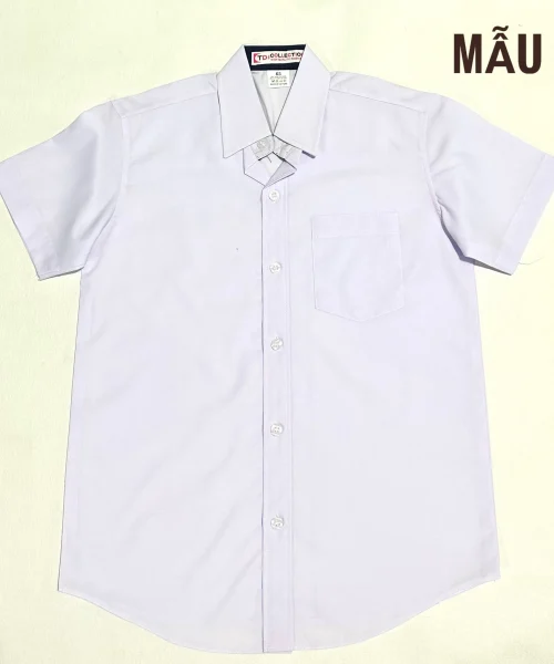 Đồng phục học sinh bé trai cấp 1,2,3 - Áo sơ mi nam cao cấp