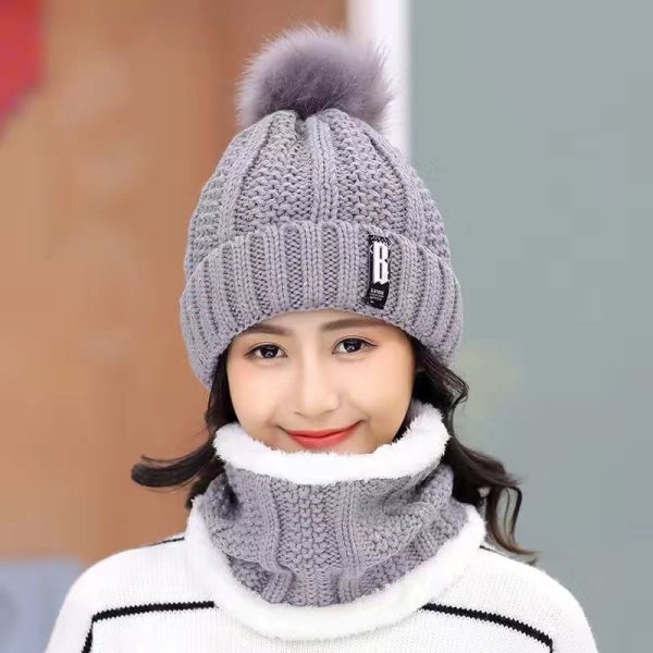 Thời trang thu đồng - Mẫu 1 Set 2 món mũ len kèm khăn choàng đẹp - Ảnh 10