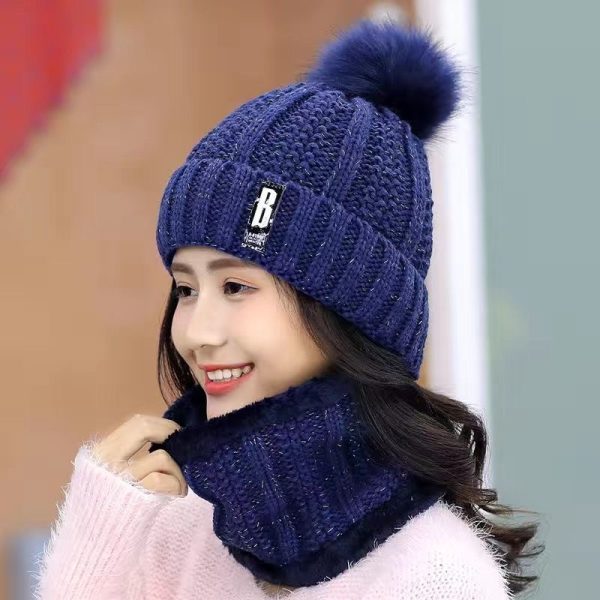Thời trang thu đồng - Mẫu 1 Set 2 món mũ len kèm khăn choàng đẹp - Ảnh 9