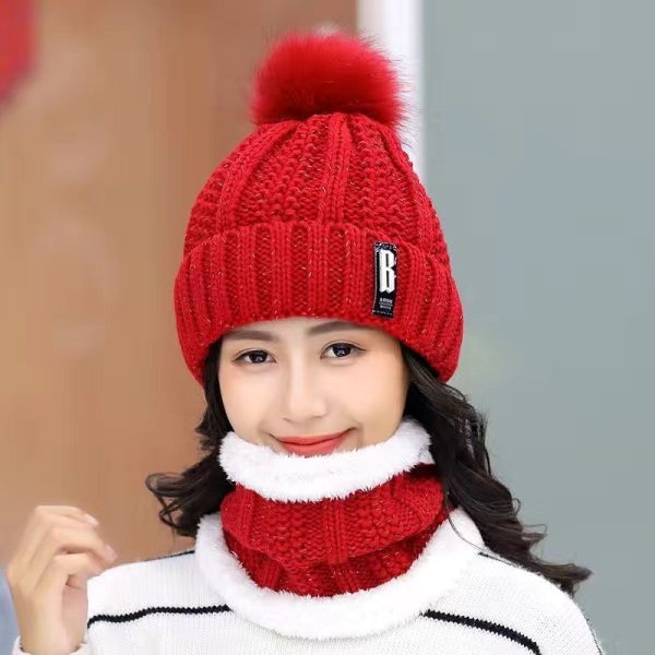 Thời trang thu đồng - Mẫu 1 Set 2 món mũ len kèm khăn choàng đẹp - Ảnh 8