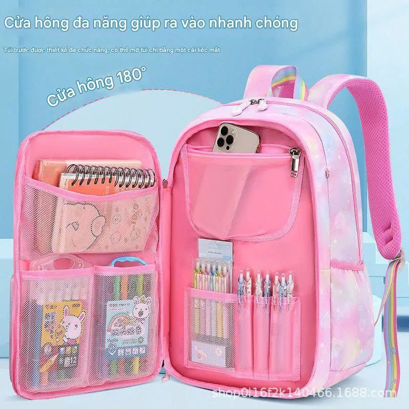 Balo chống gù chống thấm siêu nhẹ - Cặp đi học cho bé học sinh tiểu học họa tiết dễ thương - Mẫu 10 - Danangsale - Ảnh 5