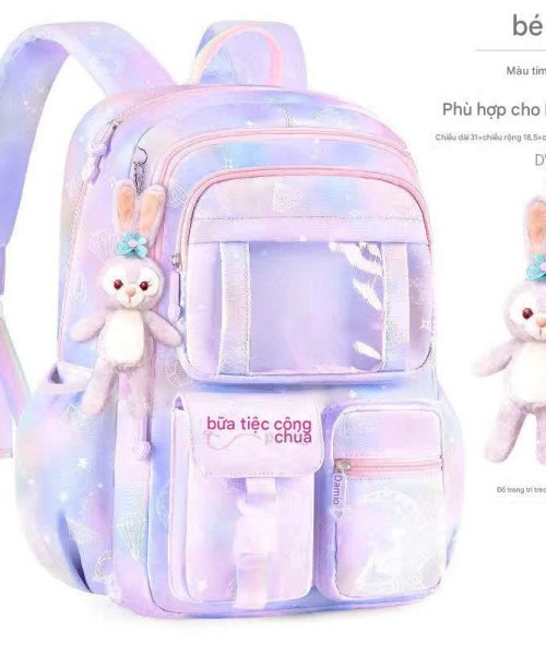 Balo chống gù chống thấm siêu nhẹ - Cặp đi học cho bé học sinh tiểu học họa tiết dễ thương - Mẫu 10 - Danangsale