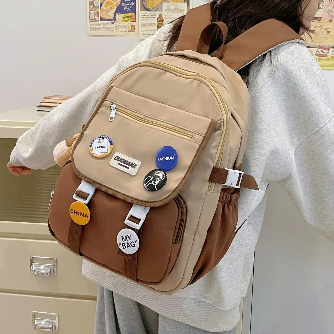 Cặp cho học sinh cấp 2, cấp 3 nam nữ - Balo học sinh đi học kiểu thời trang hiện đại, cá tính - Mẫu 12 - Danangsale