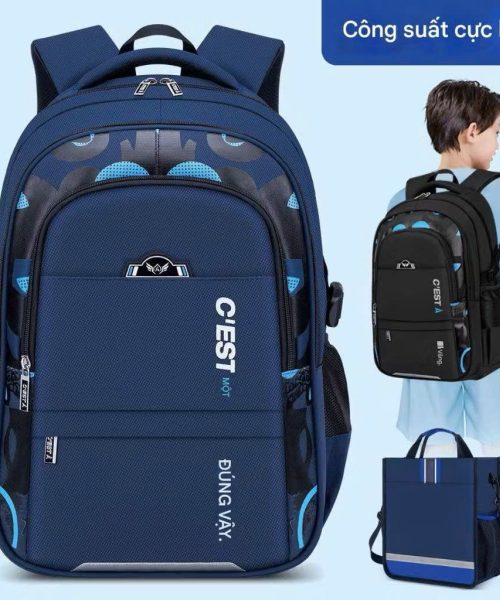Cặp học sinh cấp 1, cấp 2 - Balo đi học cho bé - Balo chống gù lưng phong cách Hàn Quốc - Mẫu 2 - Danangsale