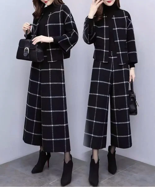 Set bộ ống xuông khoác dạ