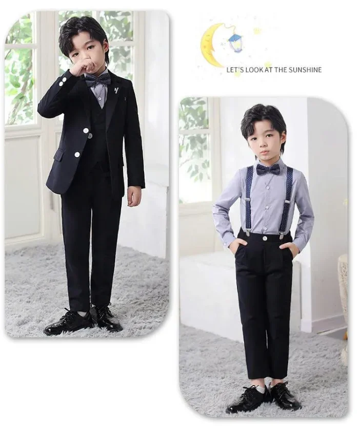 Vest trẻ em cao cấp – Set 3 món vest bé trai sang trọng