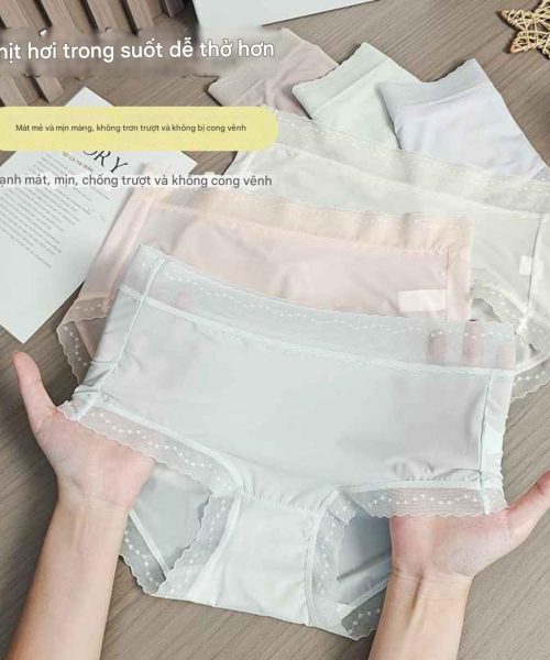 Quần lót nữ - Mẫu 4 - Quần lót nữ chất lụa tơ tằm kháng khuẩn 7A - Danangsale