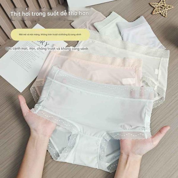 Quần lót nữ - Mẫu 4 - Quần lót nữ chất lụa tơ tằm kháng khuẩn 7A - Danangsale