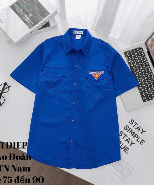 Áo sơ mi đoàn thanh niên Nam - Đồng phục đoàn thanh niên cao cấp 2025