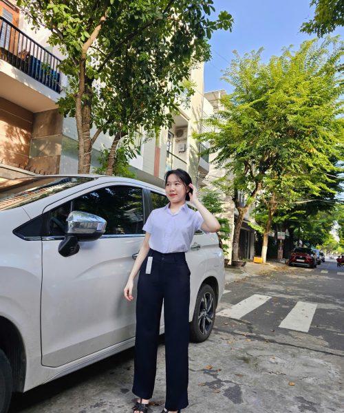 Đồng phục học sinh nữ cấp 2,3 - Quần tây học sinh nữ cạp cao 2 nút Xanh đen và Đen