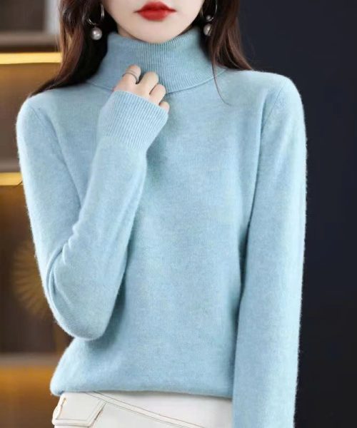 Thời trang thu đông - Áo len cổ lo siêu dẽ thương