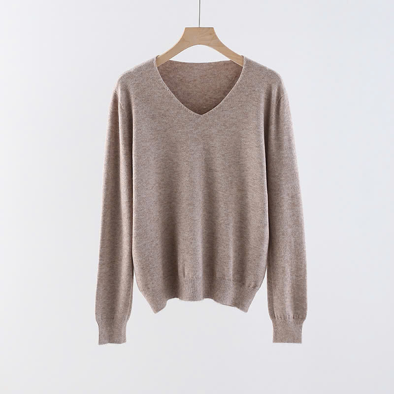 Áo len cổ tim - Áo len tay dài kiểu dáng Hàn Quốc Danangsale - Ảnh 10