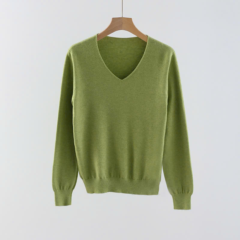 Áo len cổ tim - Áo len tay dài kiểu dáng Hàn Quốc Danangsale - Ảnh 7