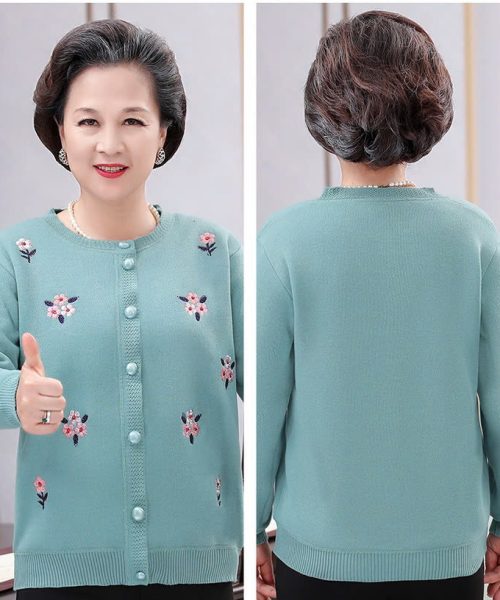 Áo khoác len trung niên cao cấp kiểu dáng Hàn Quốc - Áo khoác len nữ