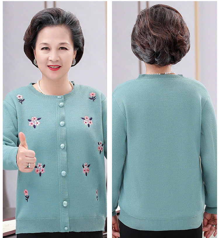 Áo khoác len trung niên cao cấp kiểu dáng Hàn Quốc - Áo khoác len nữ