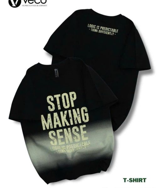 Áo thun bé trai in chữ STOP MAKING SENSE  - Danangsale