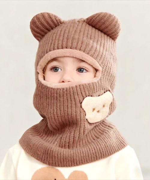 Mũ len trẻ em - Mũ len ninja cho bé hình gấu dễ thương - Danangsale