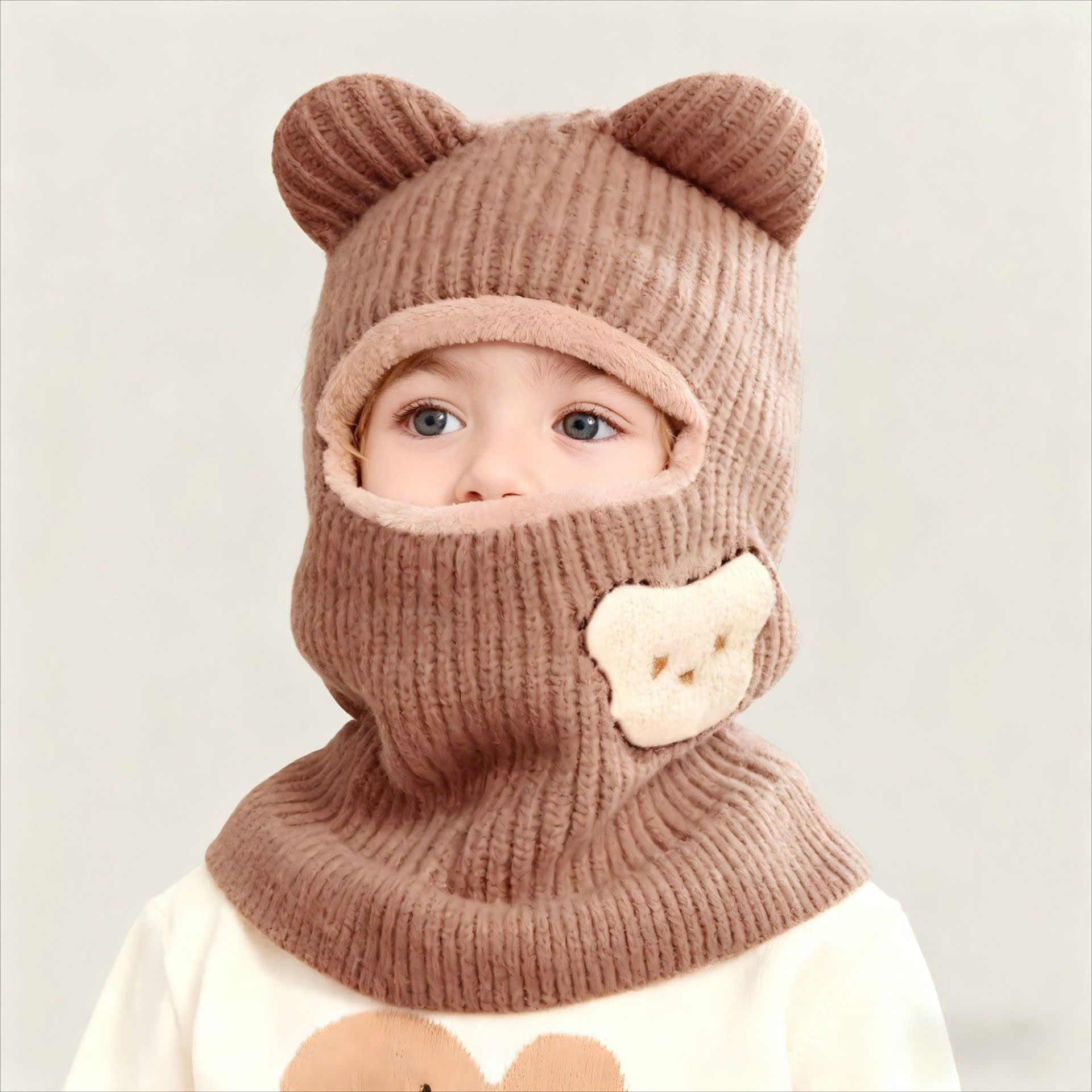 Mũ len trẻ em - Mũ len ninja cho bé hình gấu dễ thương - Danangsale