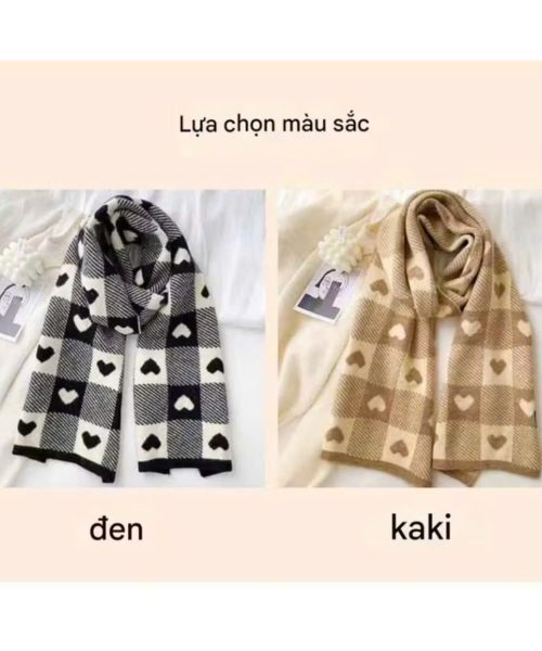 Khăn choàng cổ nam nữ - Khăn choàng cổ caro dẽ thương - Danangsale