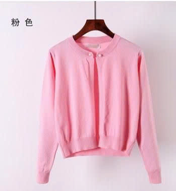 Áo len Nữ - Áo khoác len mỏng cài nút ngọc trai - Ảnh 8