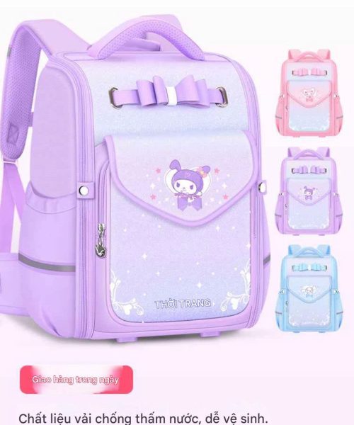 Balo bé gái chống gù chống thấm - Cặp đi học cho bé - Danangsale